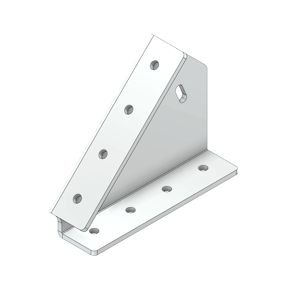 43-445-0 ALUMINUM PROFILE STAIR PART<br>45 DEGREE CONNECTION 45MM X 180MM STAIR STRINGER